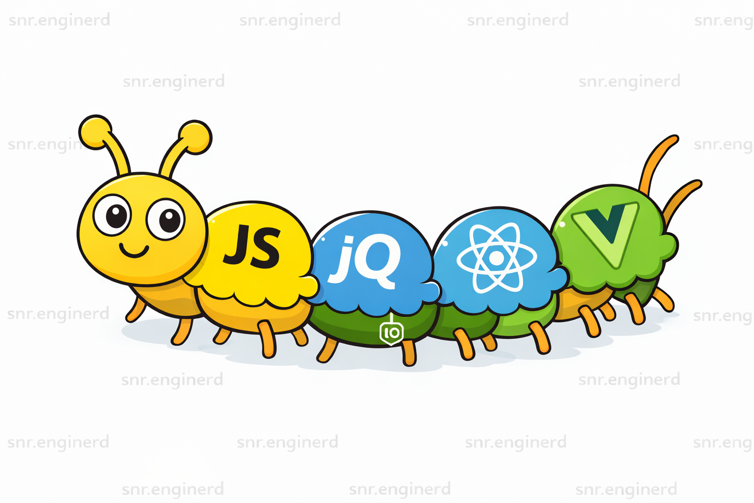 A timeline illustration showing the evolution of JavaScript frameworks from the early 2000s to modern day